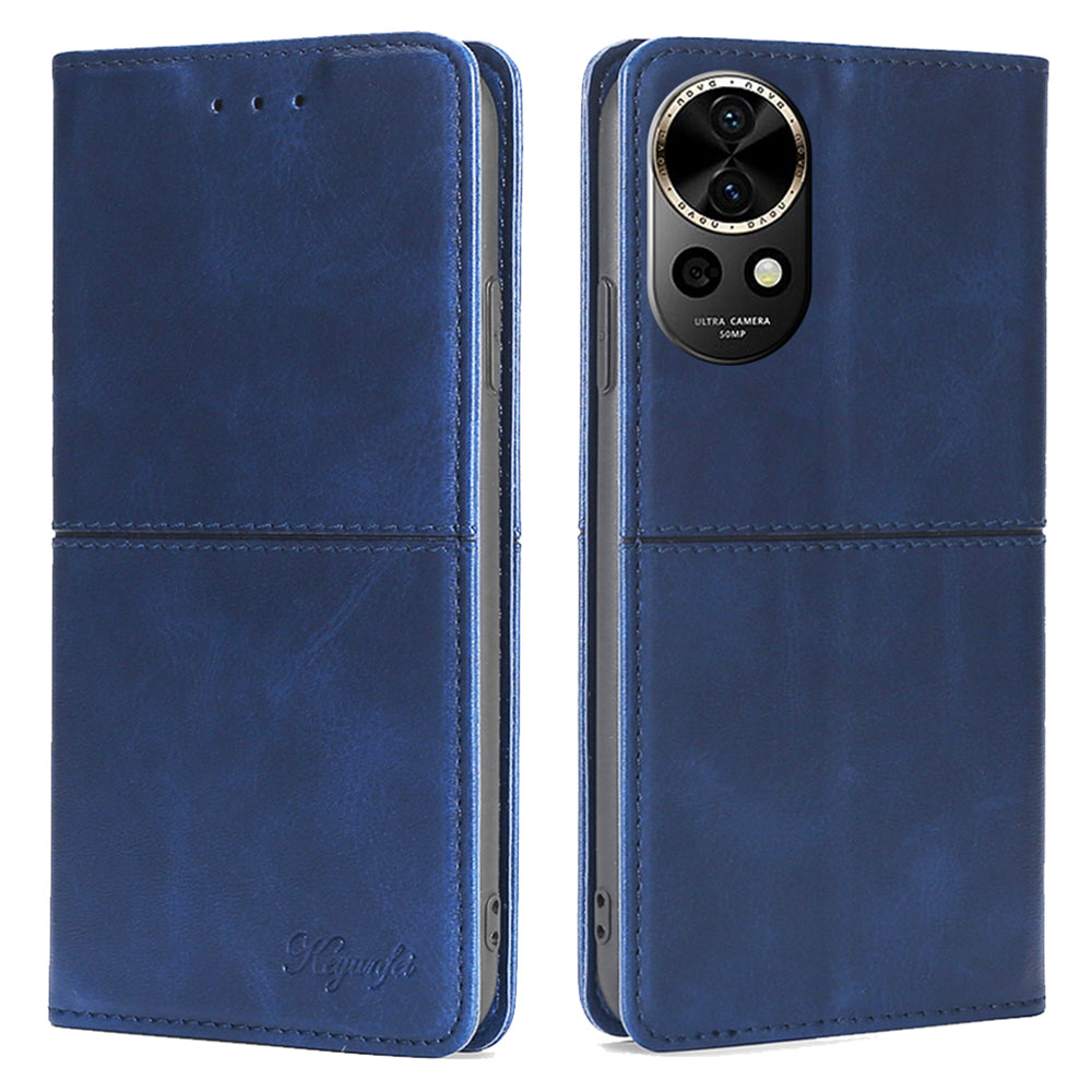 For Huawei nova 12 5G Phone Case Card Slots Cowhide Texture Leather Flip Cover For Huawei nova 12 5G Phone Case Card Slots Cowhide Texture Leather Flip Cover